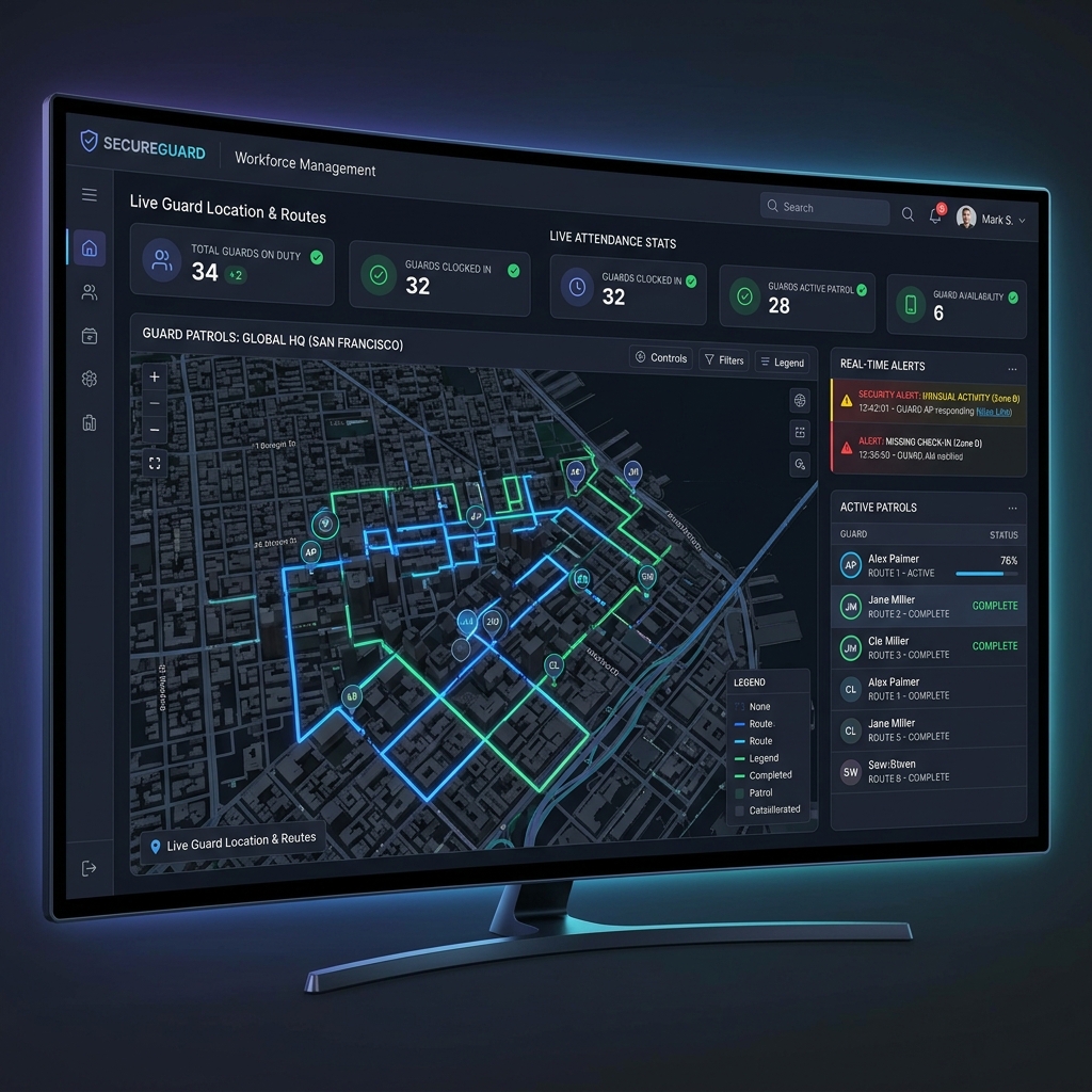 Security Patrol Live Dashboard